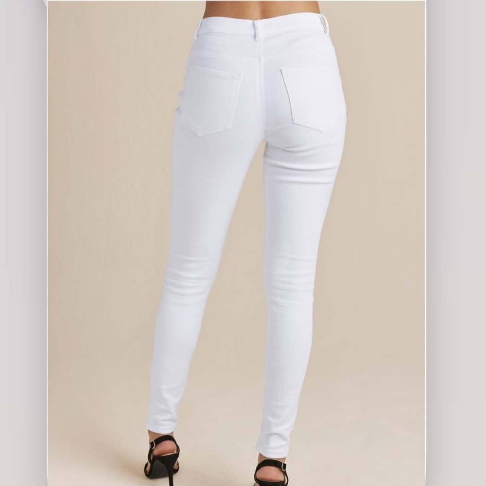 Sold EBay Venus White Mid Rise Stretchy Skinny jeans - Picture 5 of 15